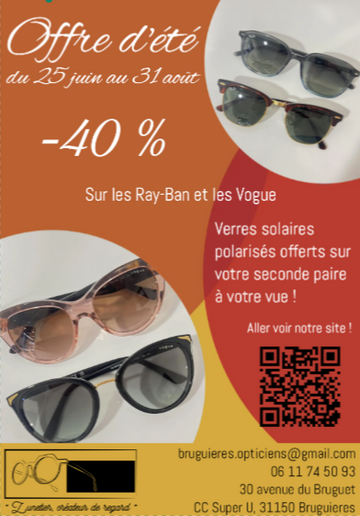 Offre de l'été sur les Ray-ban et Vogues ! N'attendez pas ! 